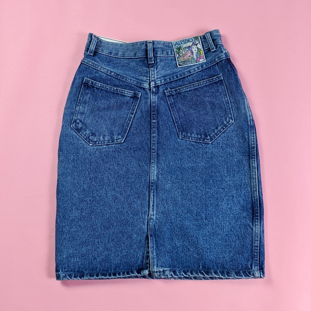 VTG* Classic Blue Denim Skirt